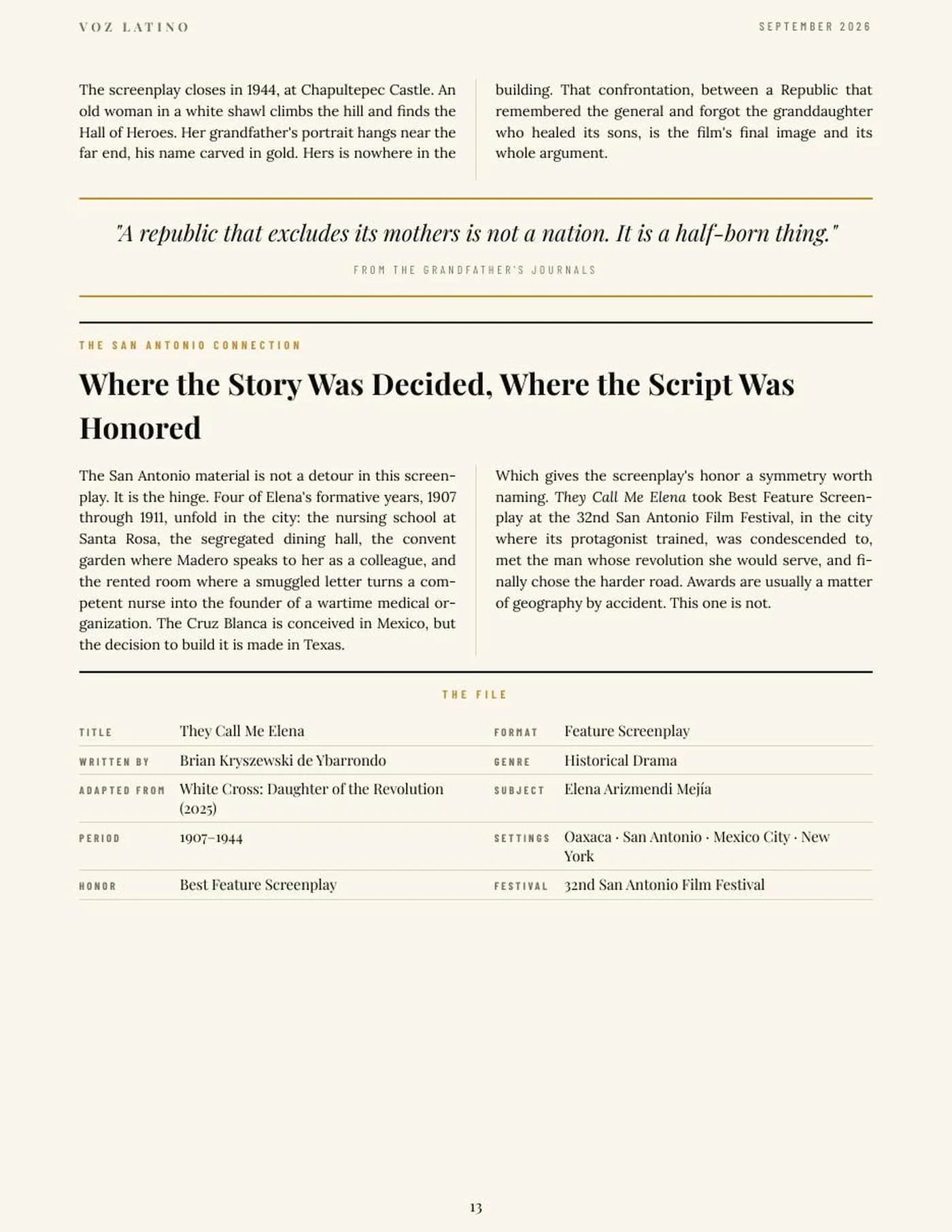 September 2026, page 13